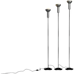 Best Pamono 1073 Floor Lamps attributed to Gino Sarfatti for Arteluce, Italy, 1956, Set of 3