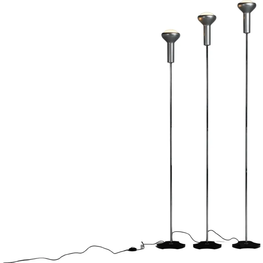 Best Pamono 1073 Floor Lamps attributed to Gino Sarfatti for Arteluce, Italy, 1956, Set of 3