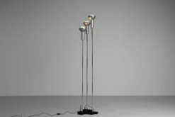 Best Pamono 1073 Floor Lamps attributed to Gino Sarfatti for Arteluce, Italy, 1956, Set of 3