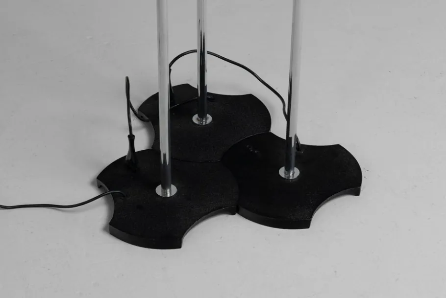 Best Pamono 1073 Floor Lamps attributed to Gino Sarfatti for Arteluce, Italy, 1956, Set of 3
