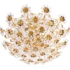 Best Pamono 17 Semi Flush Mount in Swarovski Crystal and Gilt-Brass from Palwa, 1960s
