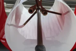 Online Pamono Acrylic Glass & Brass Floor Lamp from Stilnovo, 1950s