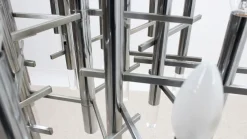 Best Pamono Acrylic Glass and Chrome Chandelier by Gaetano Sciolari, 1970s