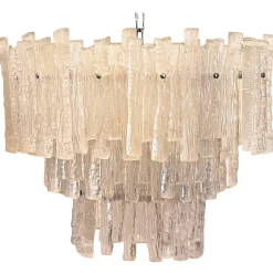 Clearance Pamono Acrylic Glass Chandelier in the Style of Kalmar