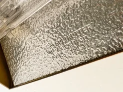 Outlet Pamono Adjustable Brass Swing Arm Floor Reading Lamp from Holtkotter, Germany, 1980s