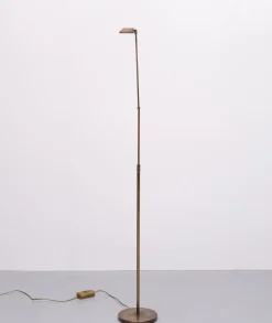 Sale Pamono Adjustable Bronze Halogen Floor Lamp by Ben Demmers, 1980s