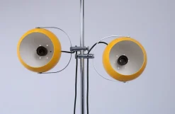 Best Pamono Adjustable Dark Yellow Double Globe Floor Lamp from Herda, 1970s