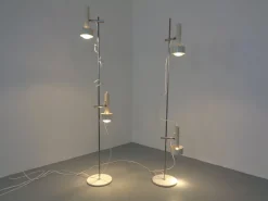 Pamono Adjustable Floor Lamps by Edi Franz for Swiss Lamps, 1960s, Set of 2