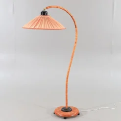 Best Pamono Adjustable Gooseneck Floor Lamp with Pink Shade from Markslöjd, Sweden, 1970s