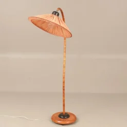 Best Pamono Adjustable Gooseneck Floor Lamp with Pink Shade from Markslöjd, Sweden, 1970s