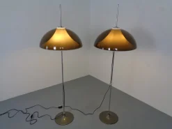 Discount Pamono Adjustable Metal and Plastic Floor Lamps from Gepo, 1960s, Set of 2