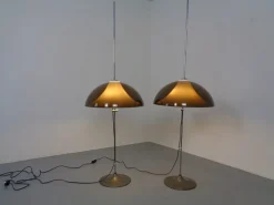 Discount Pamono Adjustable Metal and Plastic Floor Lamps from Gepo, 1960s, Set of 2