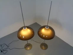 Discount Pamono Adjustable Metal and Plastic Floor Lamps from Gepo, 1960s, Set of 2