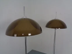 Discount Pamono Adjustable Metal and Plastic Floor Lamps from Gepo, 1960s, Set of 2