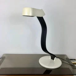 Clearance Pamono Adjustable Snoky Table Lamp by Bruno Gecchelin for Guzzini, Italy, 1970s