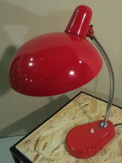 Clearance Pamono Adjustable Steel and Enamel Table Lamp from Seminara Torino, 1950s