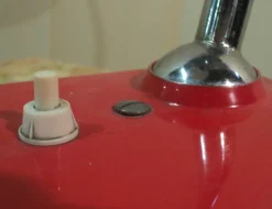 Clearance Pamono Adjustable Steel and Enamel Table Lamp from Seminara Torino, 1950s