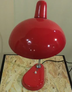 Clearance Pamono Adjustable Steel and Enamel Table Lamp from Seminara Torino, 1950s