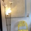 Best Pamono Alberello Floor Lamp in Marble, Brass & Glass from Stilnovo, Italy, 1960s