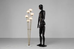 New Pamono Alberello Floor Lamp in Marble and Brass from Stilnovo, Italy, 1960s