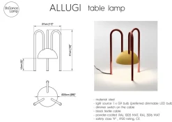 Best Pamono Allugi Modern Table Lamp by Wojtek Olech for Balance Lamps