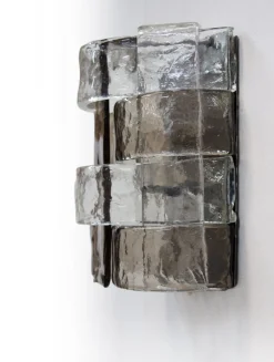 Best Pamono Amber Murano Glass and Chrome Wall Sconces by Carlo Nason for Mazzega, 1960s, Set of 2