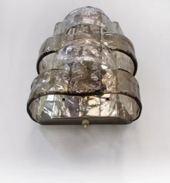 Best Pamono Amber Murano Glass and Chrome Wall Sconces by Carlo Nason for Mazzega, 1960s, Set of 2