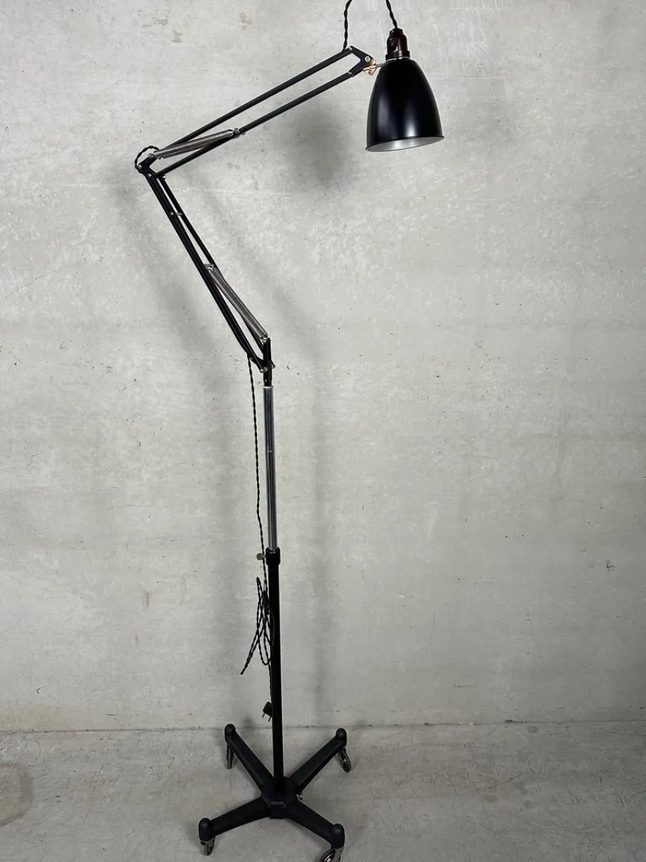 Pamono Anglepoise 1209 Floor Lamp by Herbert Terry, 1940s