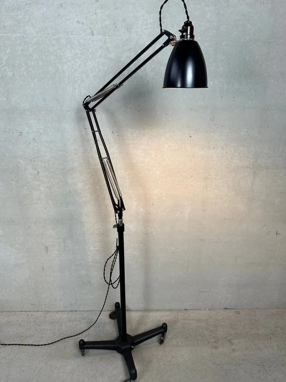 Pamono Anglepoise 1209 Floor Lamp by Herbert Terry, 1940s