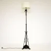 Best Pamono Antique Art Nouveau Iron Floor Lamp, 1900s