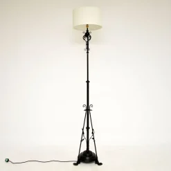 Best Pamono Antique Art Nouveau Iron Floor Lamp, 1900s