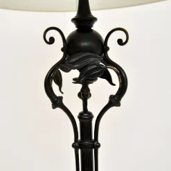 Best Pamono Antique Art Nouveau Iron Floor Lamp, 1900s