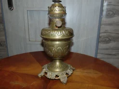Best Pamono Antique Brass Oil Lamp from Lempereur & Bernard