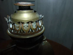 Best Pamono Antique Brass Oil Lamp from Lempereur & Bernard
