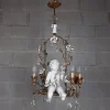 Best Pamono Antique Chandelier in Ceramic and Iron, 1950s
