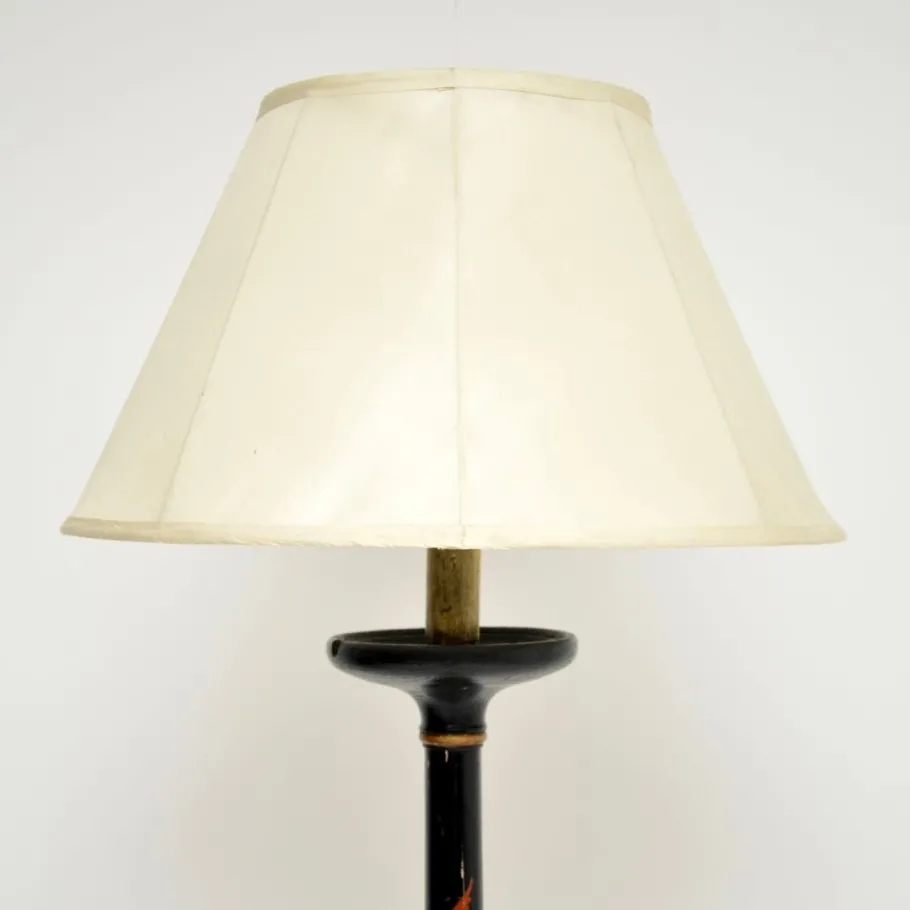 Discount Pamono Antique Chinoiserie Lacquered Floor Lamp, 1920s