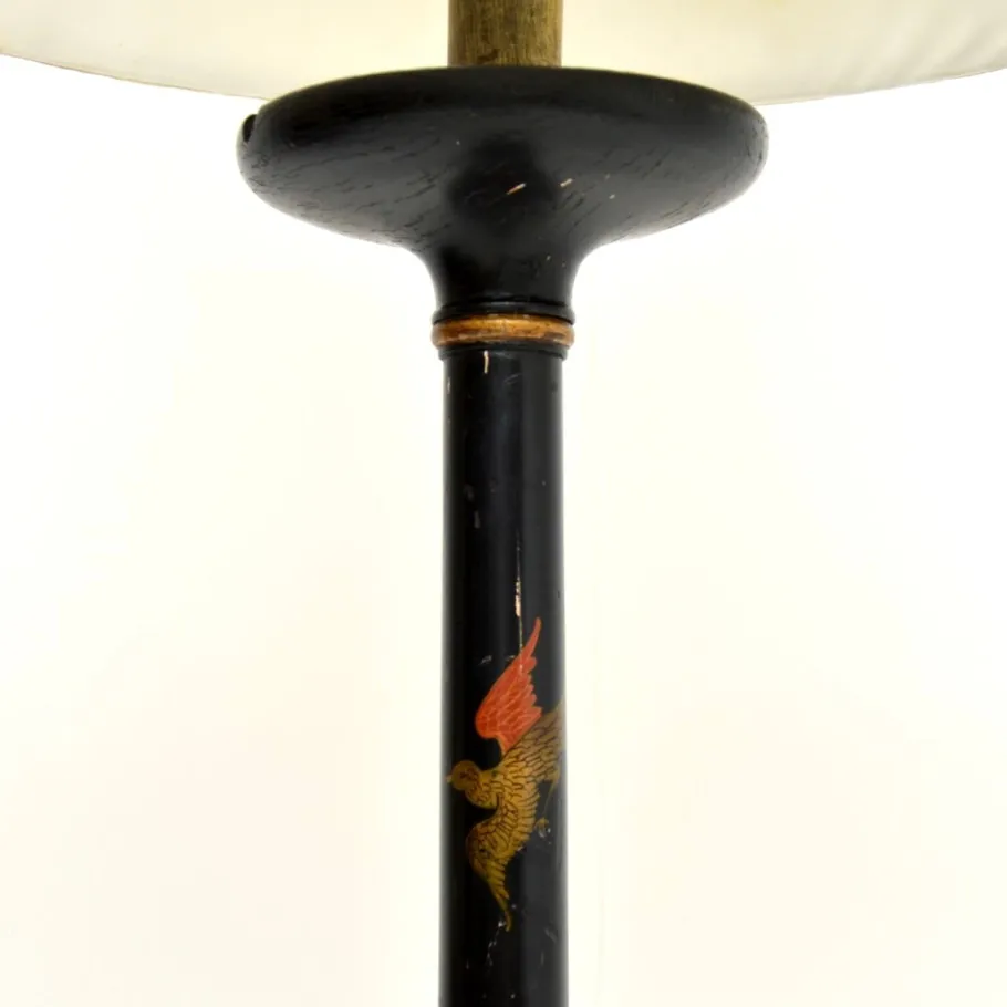 Discount Pamono Antique Chinoiserie Lacquered Floor Lamp, 1920s