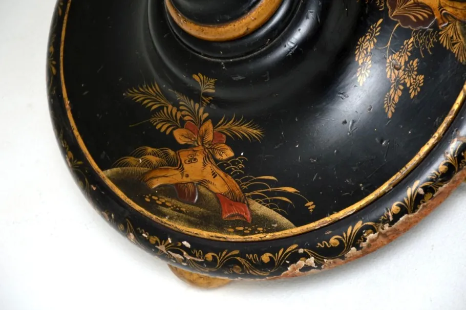 Discount Pamono Antique Chinoiserie Lacquered Floor Lamp, 1920s