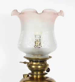 Discount Pamono Antique Edwardian Ormolu Gilt Bronze Standard Oil Lamp, 1890s