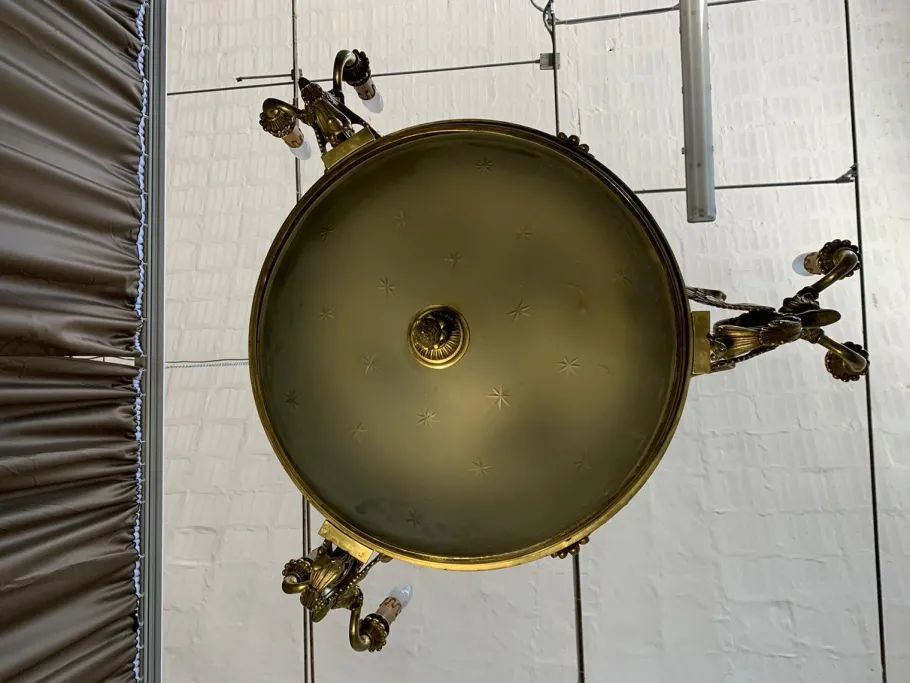 Best Pamono Antique Empire Gilded Bronze Chandelier