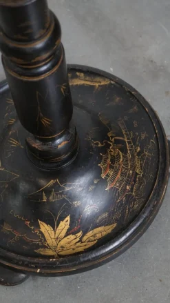 Best Pamono Antique English Japanese Style Standing Lamp with Painting Work, Early 1900s