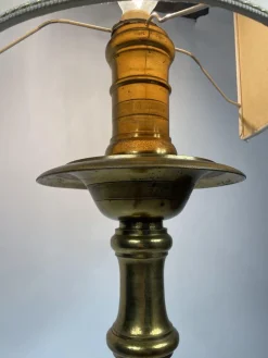 Online Pamono Antique French Floor Lamp in Golden Bronze, 19th Century