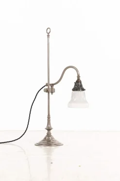 Best Pamono Antique French Rise and Fall Desk Lamp, 1890s