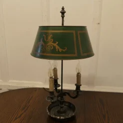 Clearance Pamono Antique French Silver Plated Triple Bouillotte Desk Lamp, 1890s