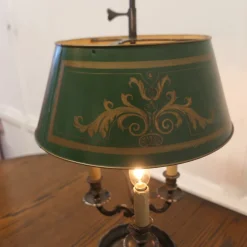 Clearance Pamono Antique French Silver Plated Triple Bouillotte Desk Lamp, 1890s