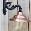 Sale Pamono Antique Italian Black Copper Wall Lantern