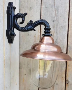 Sale Pamono Antique Italian Black Copper Wall Lantern