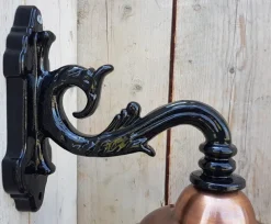 Sale Pamono Antique Italian Black Copper Wall Lantern