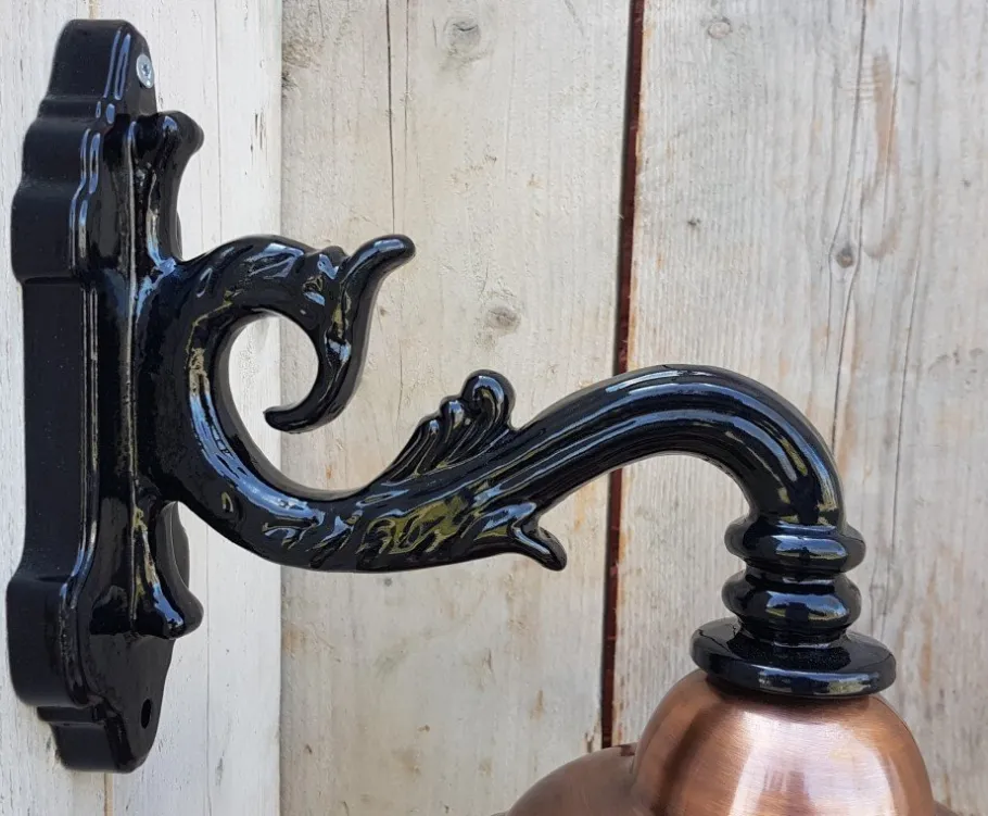 Sale Pamono Antique Italian Black Copper Wall Lantern
