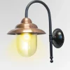 Clearance Pamono Antique Italian Black Copper Outdoor Wall Lamp